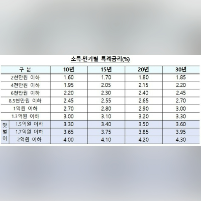 신생아특례대출확대