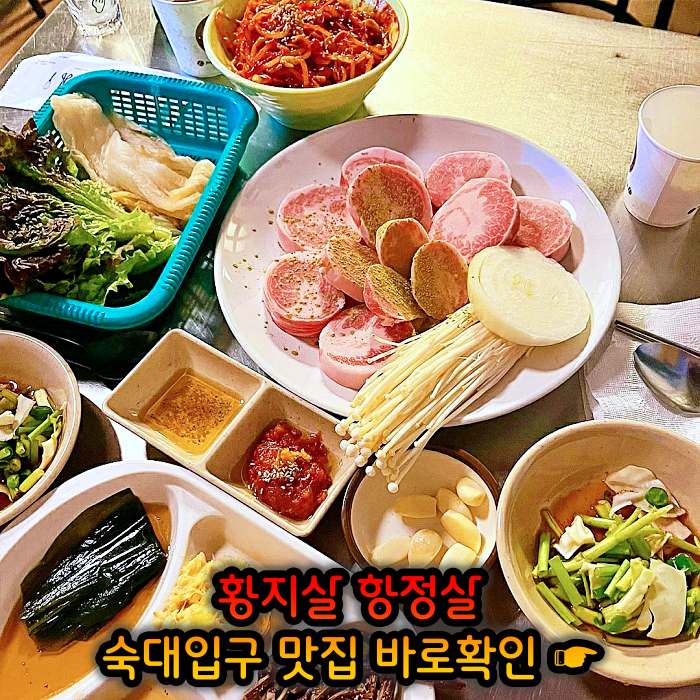 고기서만나 숙대입구 남영동 황지살, 오도독갈비, 항정살 맛집