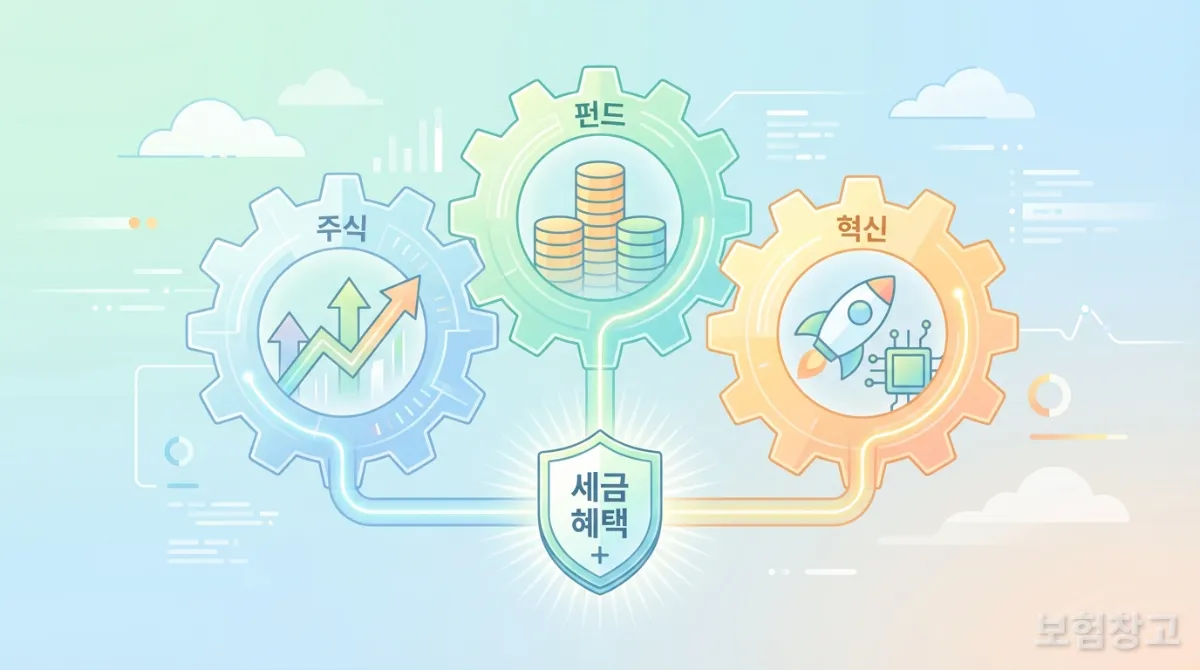 2026년 생산적 금융 ISA의 주요 특징을 나타내는 그래픽 일러스트