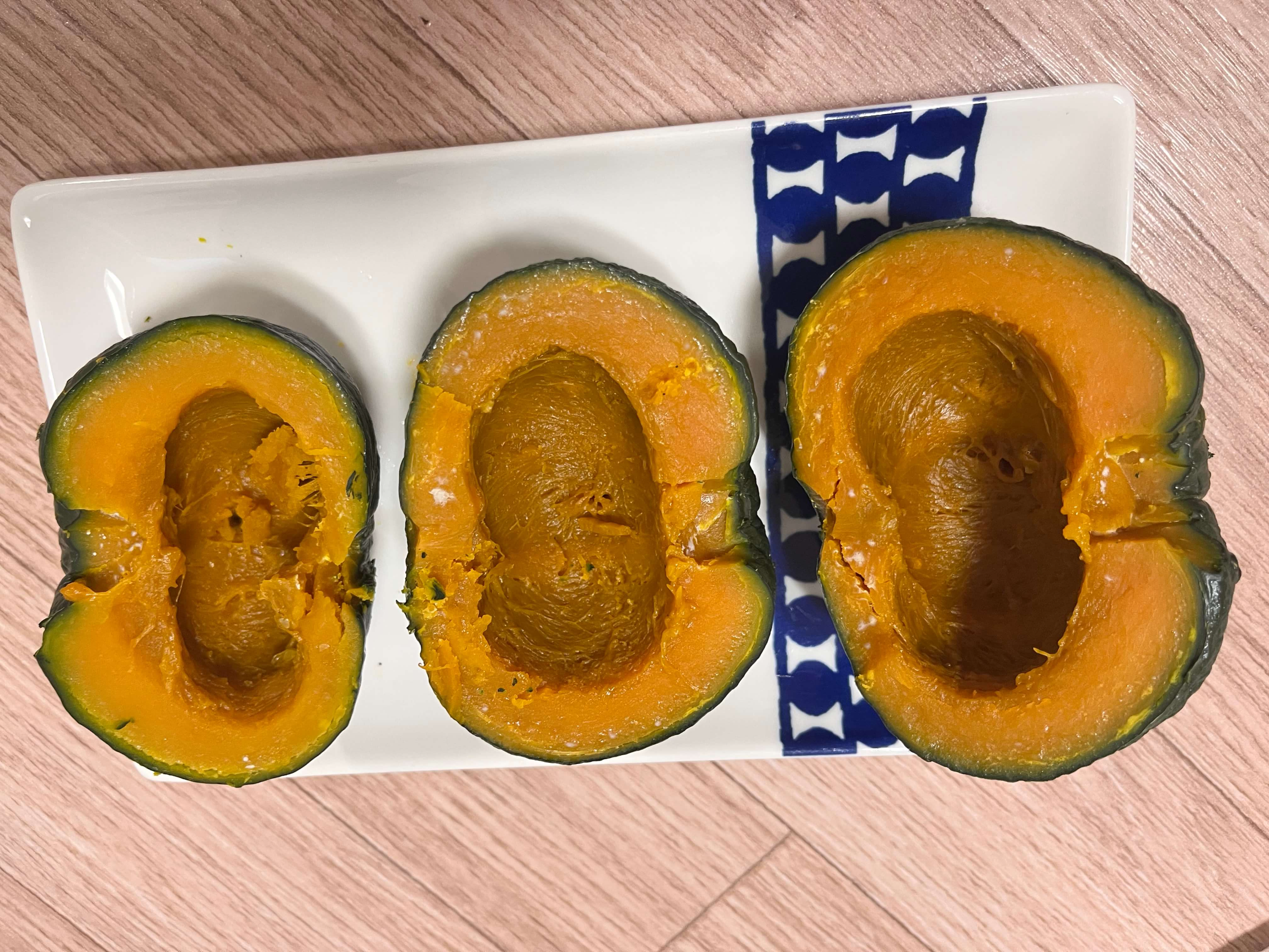 단호박(미니 밤호박) 찌는법, 단호박 찌고 난 뒤 하얀 점