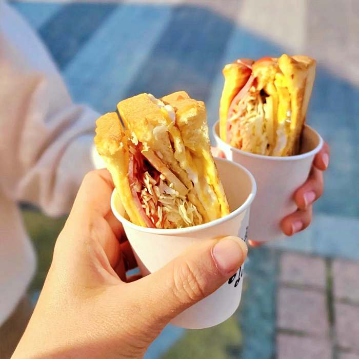 놀면뭐하니 중랑역 중화동 태능시장 시장 햄치즈 야채 계란 옛날 토스트 맛집