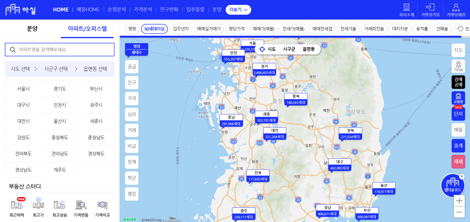 부동산 어플 추천 리스트 월세/전세/매수/매도 계약 시 참조하기