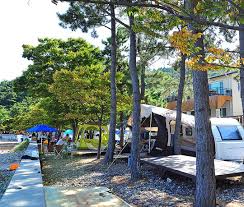 인스타 감성 캠핑존 남해 몽돌비치 오토캠핑장