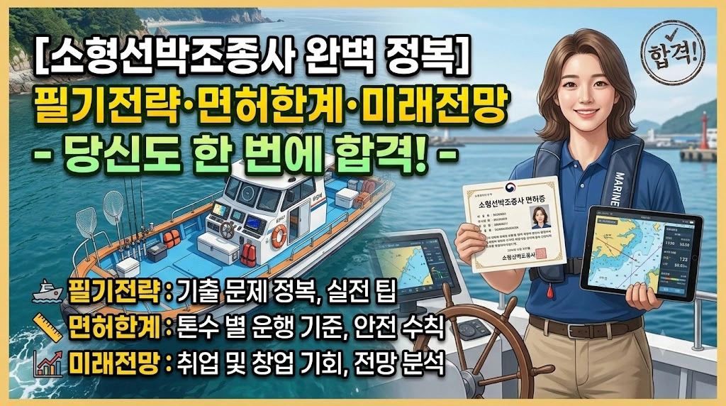 소형선박조종사 (필기전략, 면허한계, 미래전망)