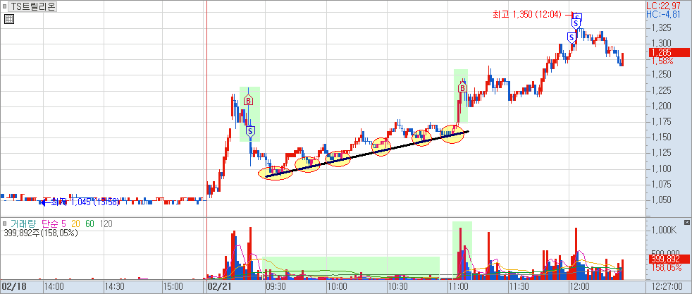 TS트릴리온 매매 차트 4)