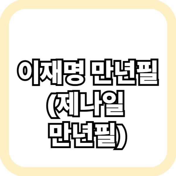 이재명 만년필 (제나일)