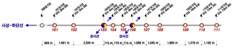하단~녹산선 정거장 계획