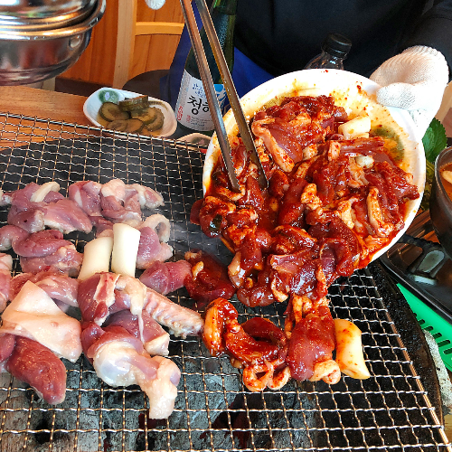 툇골오리 본점 춘천 오리 숯불구이 생방송 오늘 저녁