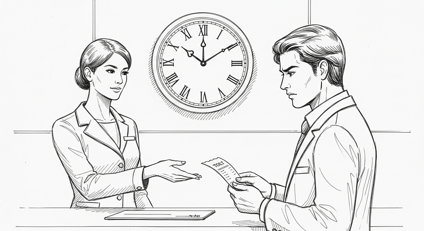 호텔 체크아웃 최종 계산서 정산