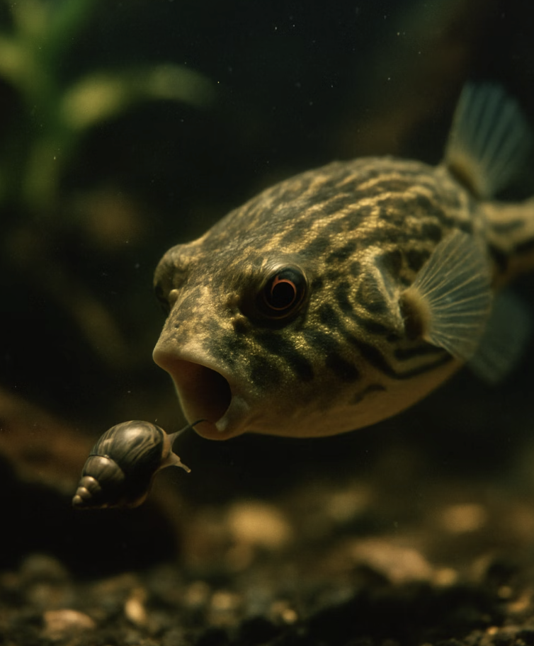살아있는 간식을 사냥하는 즐거움