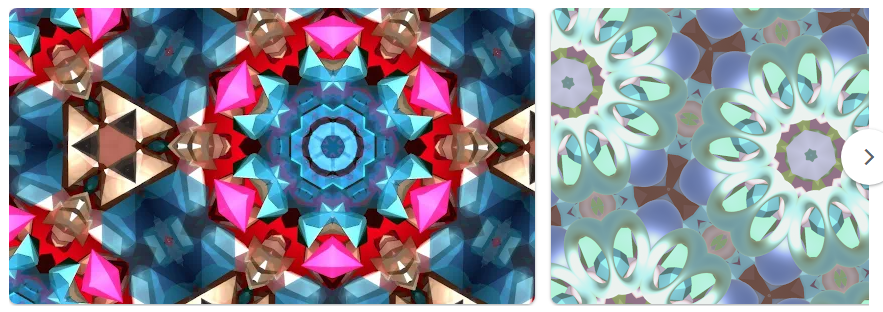 만화경 Kaleidoscope 앱, 컬러풀한 시각적 경험과 명상 효과