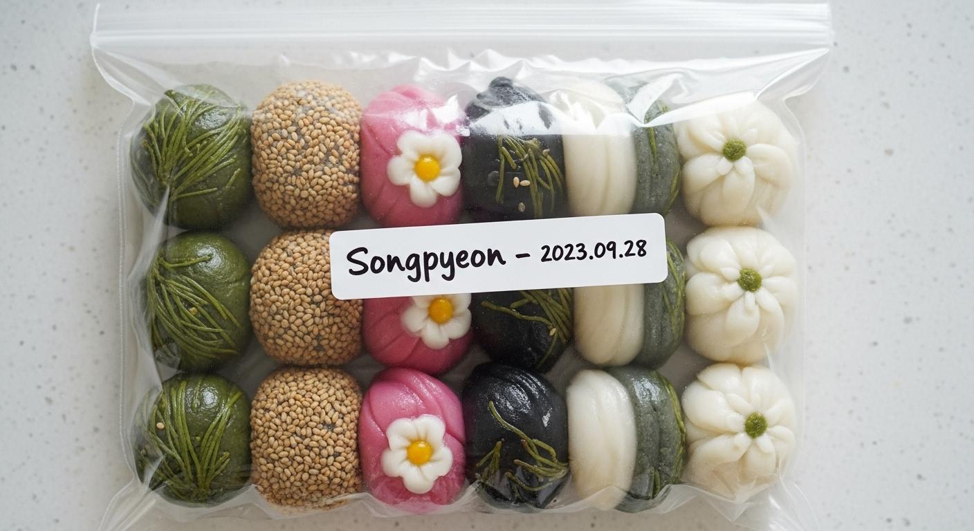 송편 냉동보관법