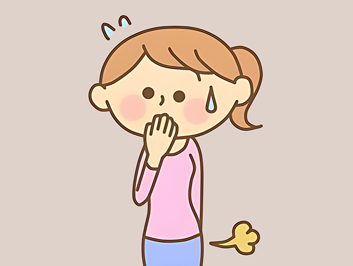 가스가-심한-여성