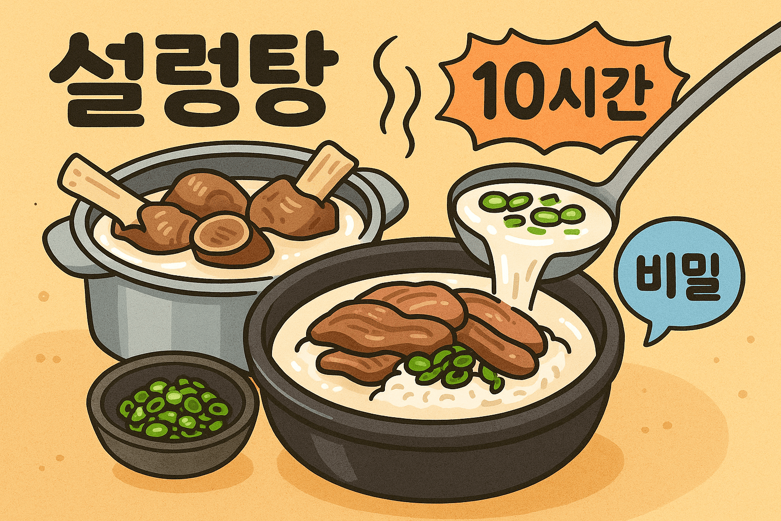 설렁탕 깊은 맛을 만드는 10시간의 비밀