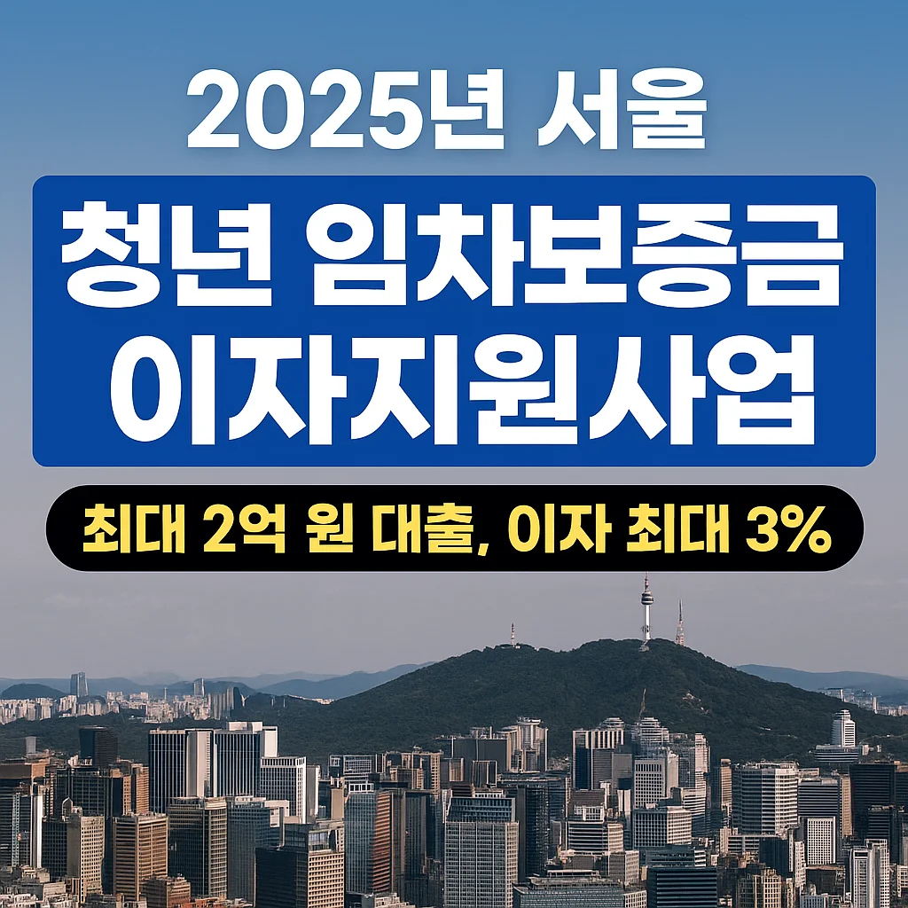 서울 청년 임차보증금 이자 지원사업 완벽 가이드: 최대 2억 원 대출, 이자 최대 3% 지원(+2025년)