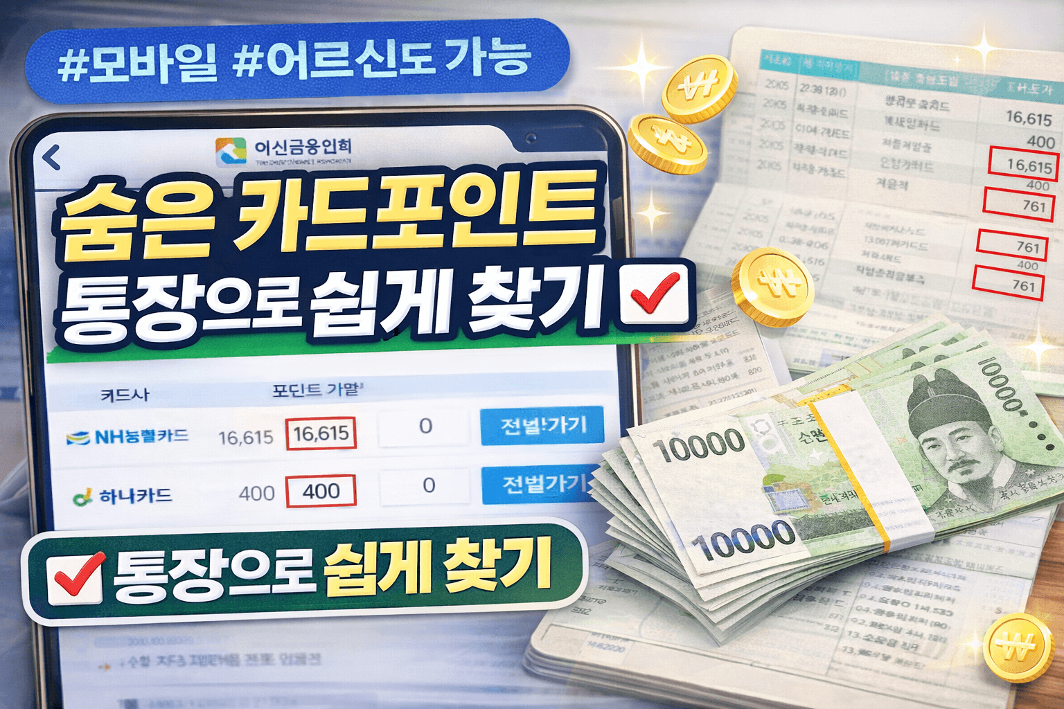 모바일로 카드 포인트 현금 쉽게 찾는 방법-썸네일