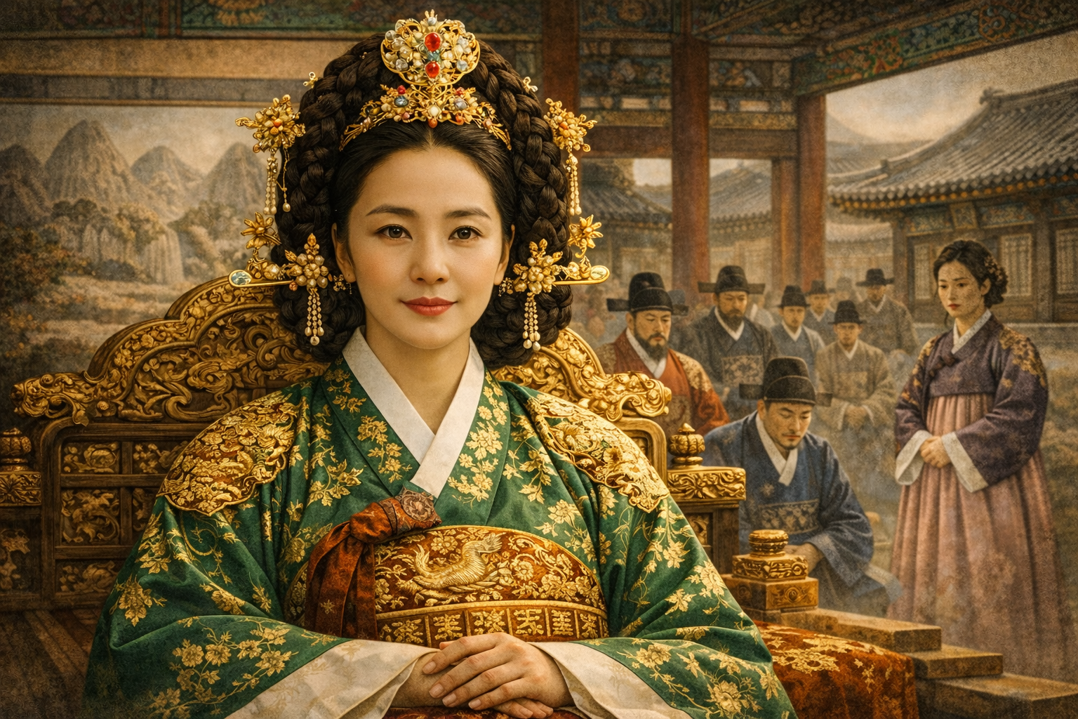 The Queen of the Palace and Palace Scenes
