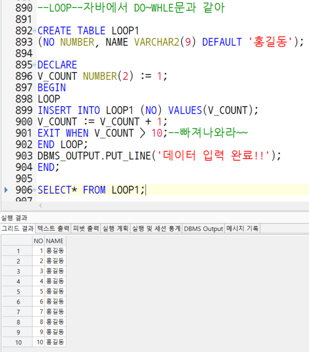 LOOP문 - 반복문