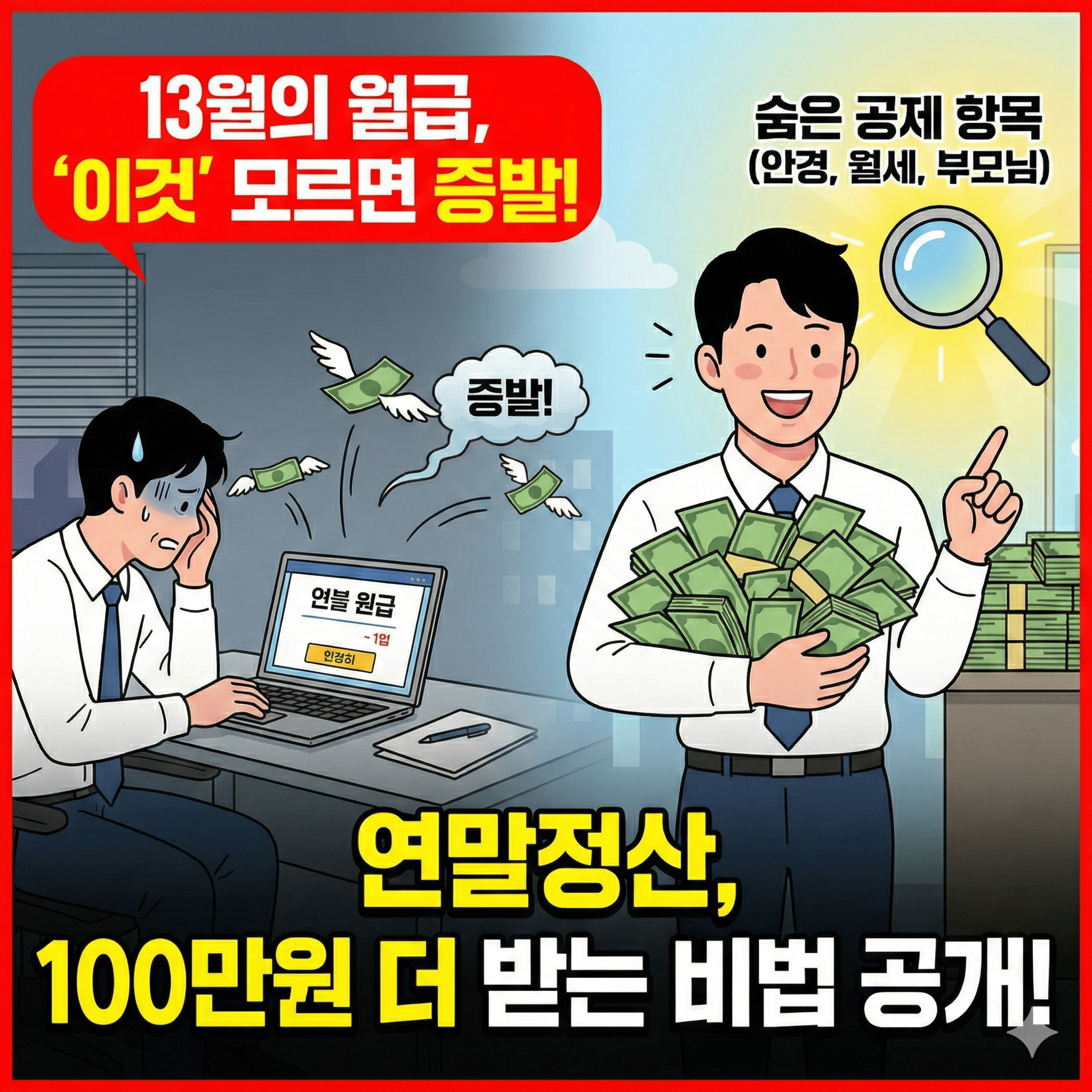 연말정산 환급금 조회, &lsquo;이것&rsquo; 모르면 13월의 월급 그냥 증발합니다!