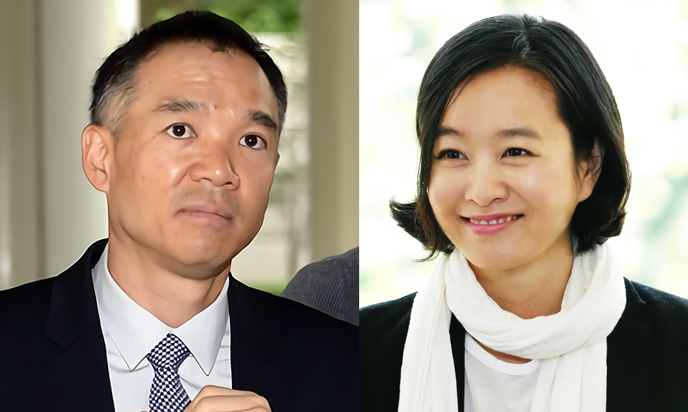 넥슨 김 전 회장과 그의 아내 유정현씨 사진