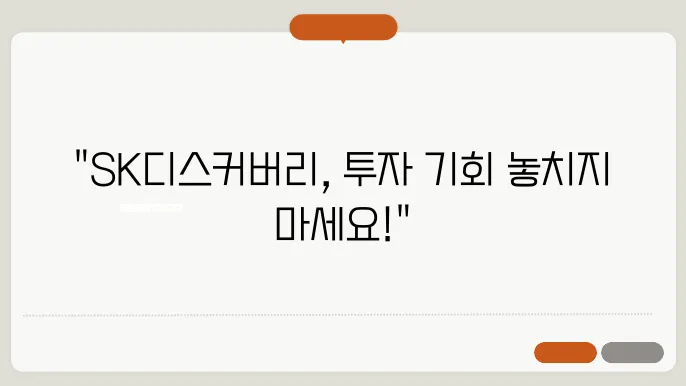 SK디스커버리 주가 변동성