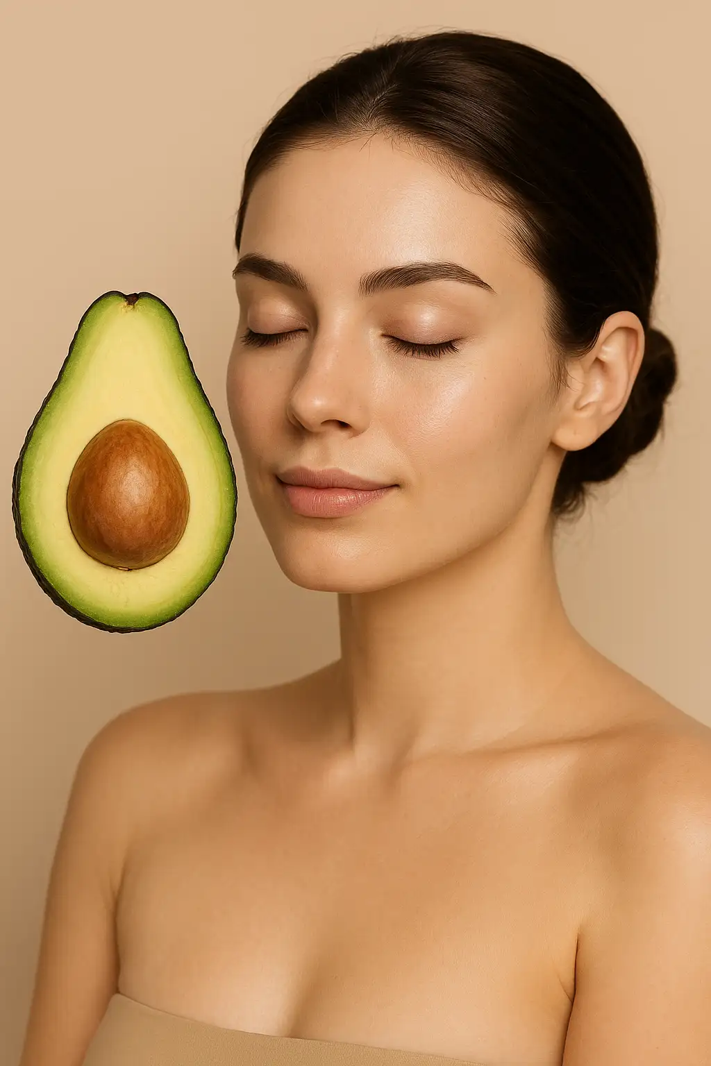 아보카도의-건강한-지방과-비타민이-피부-보습과-탄력-유지에-도움을-주는-과정을-표현한-클린-뷰티-컨셉의-이미지