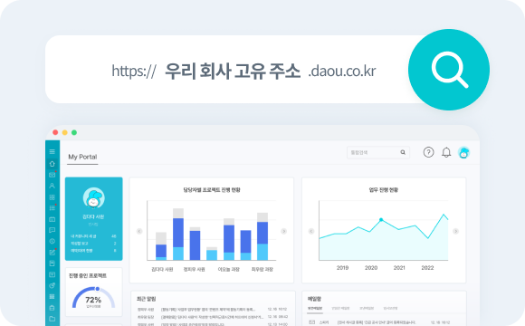 중소기업 그룹웨어 - 다우오피스 도입