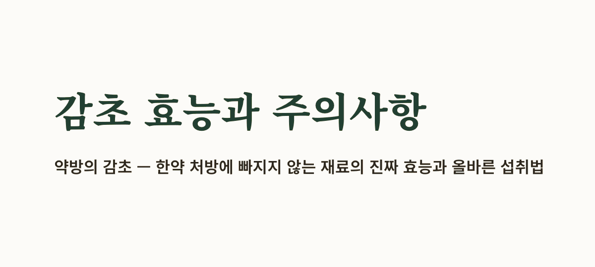 감초 효능