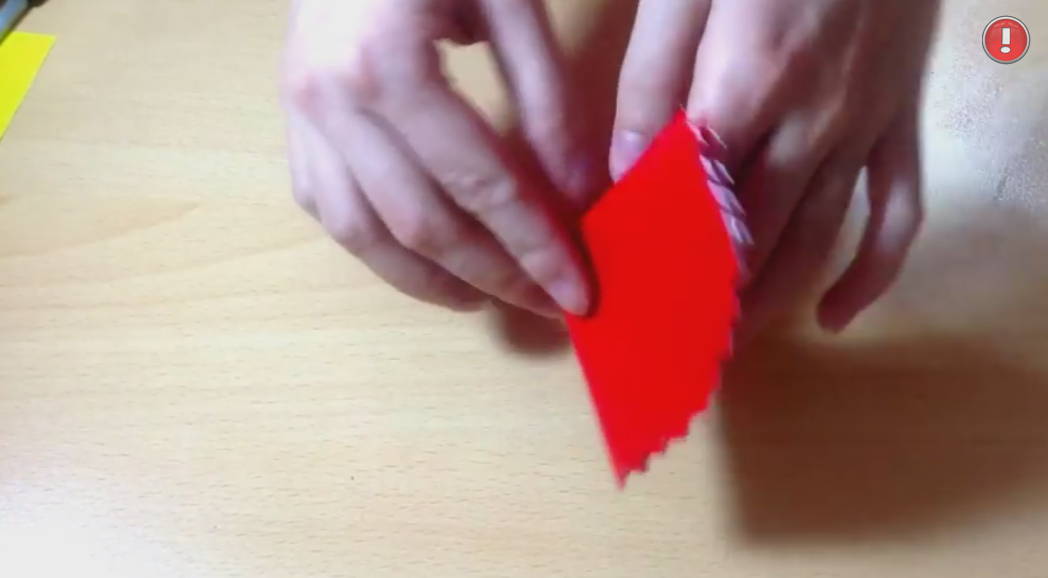 카네이션 꽃 접는 과정 사진