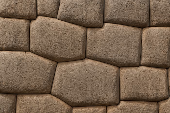 삭사이와만의 거대한 다각형 석재가 정교하게 맞물려 면도날도 들어갈 틈이 없는 놀라운 정밀도를 보여주는 모습