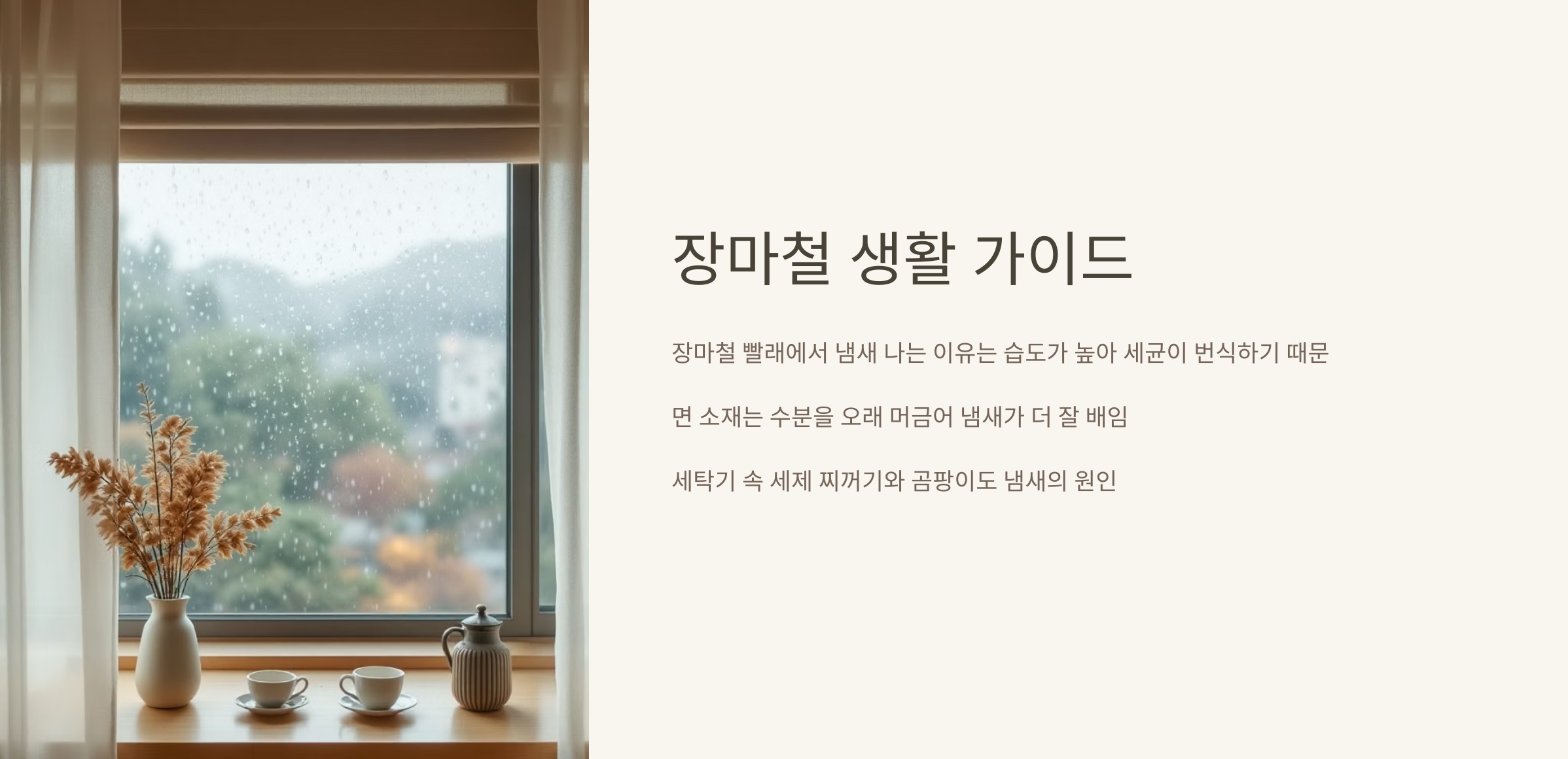 장마철 생활 가이드