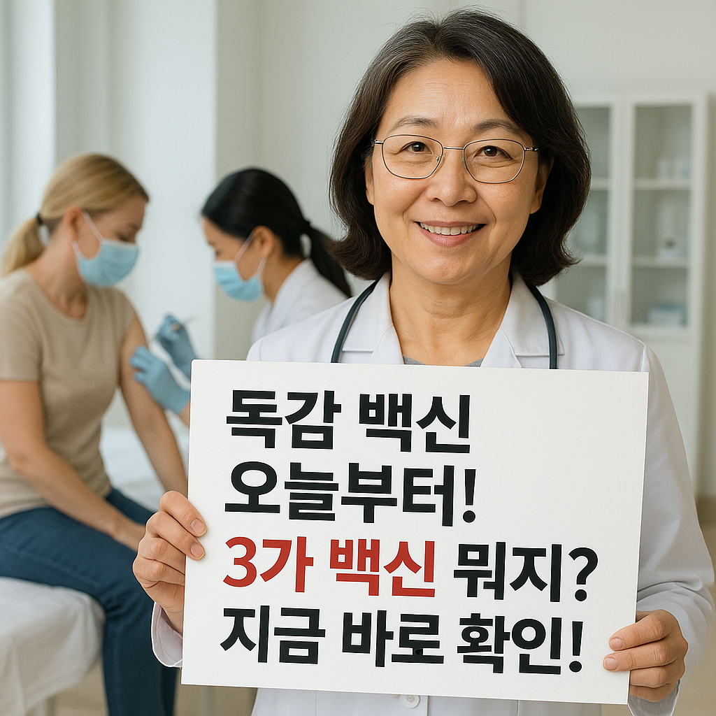 독감 비상! 2025년 독감 예방접종, 3가 백신 전환