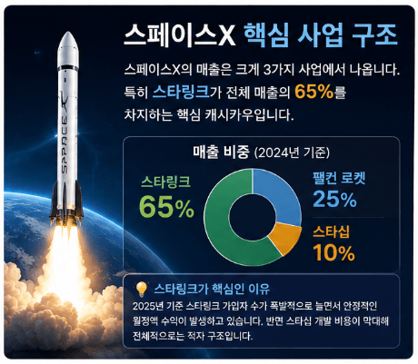 스페이스x 핵심 사업 구조