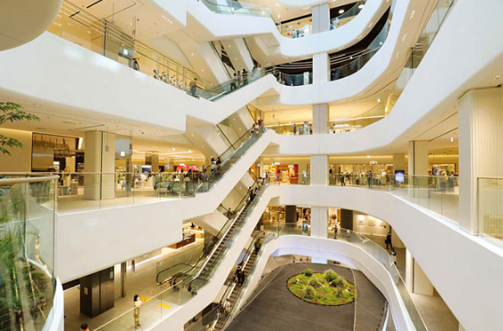 롯데백화점 내부 모습