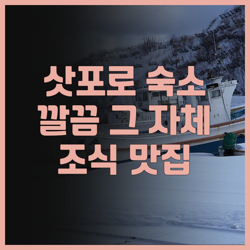 삿포로 엑셀 호텔 도큐.. 깔끔함과