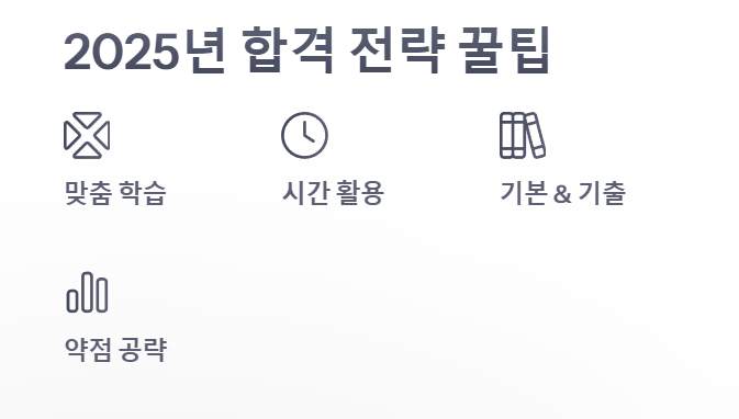 2025년 지방직 9급 시험 합격전략