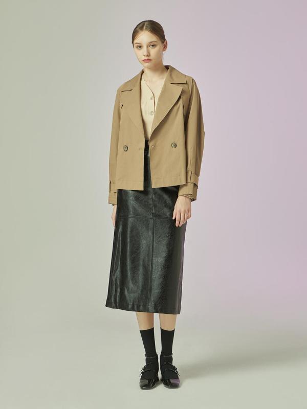 씨씨콜렉트 하프 트렌치 코트 점퍼 C233MSJ101