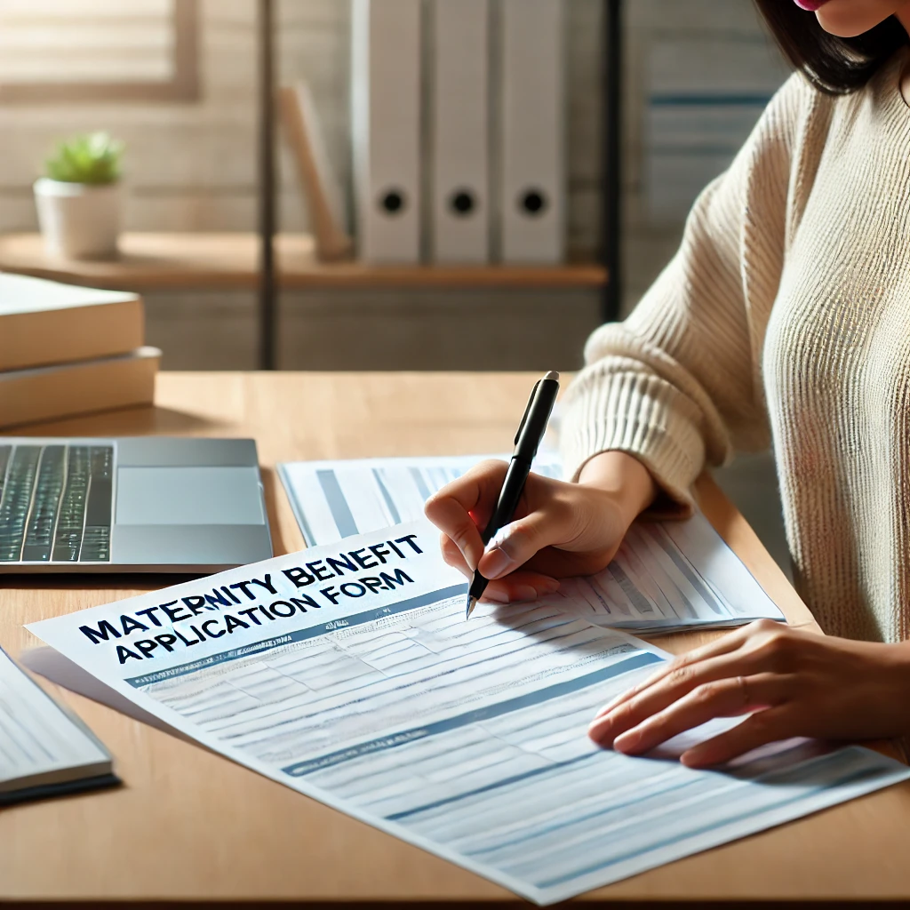 출산급여 서류 작성 이미지