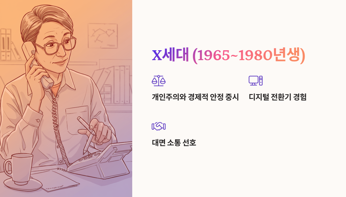 X세대 (Generation X, 1965~1980년생)