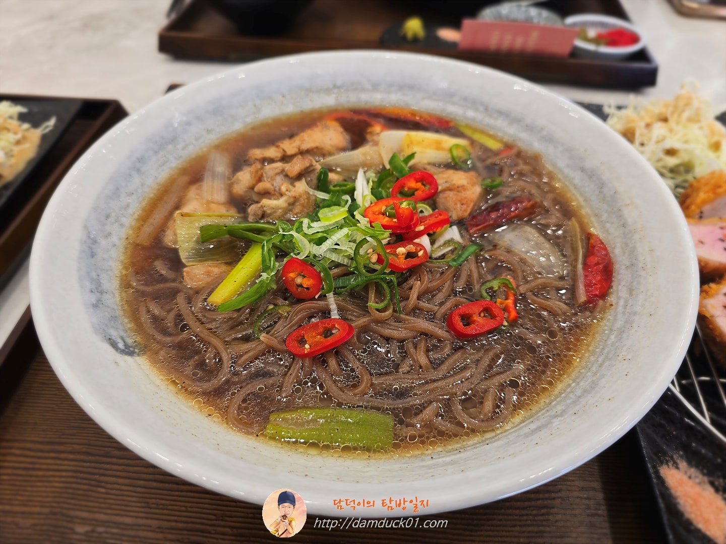 닭고기 온소바 정식