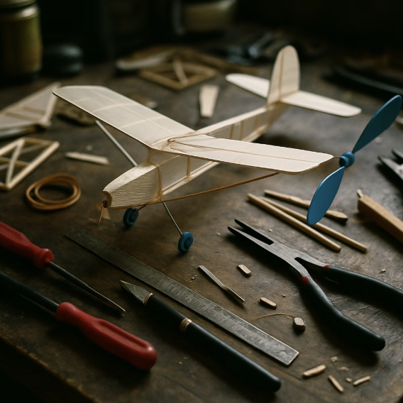 자꾸 추락하는 고무동력기, 날개 각도 1mm 조절로 해결하는 비법