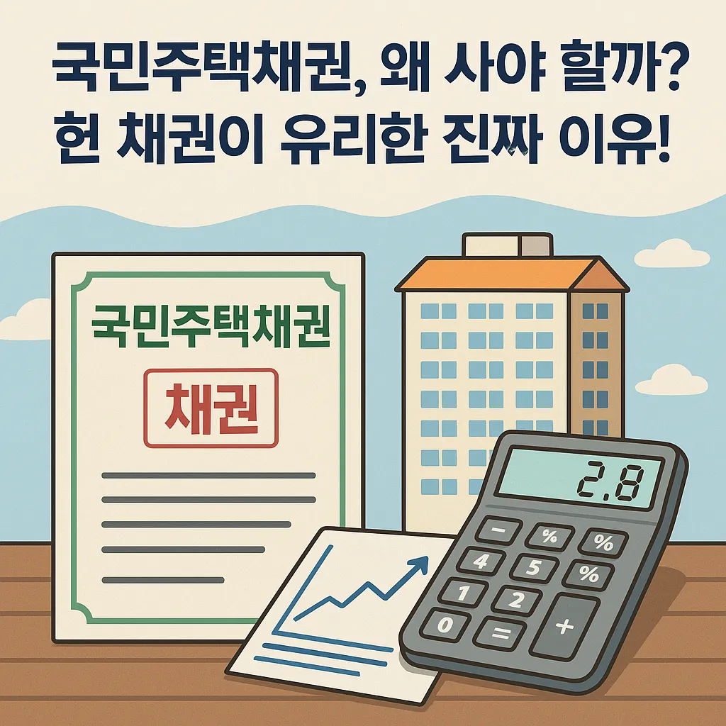 국민주택채권, 왜 사야 할까? 헌 채권이 유리한 진짜 이유!