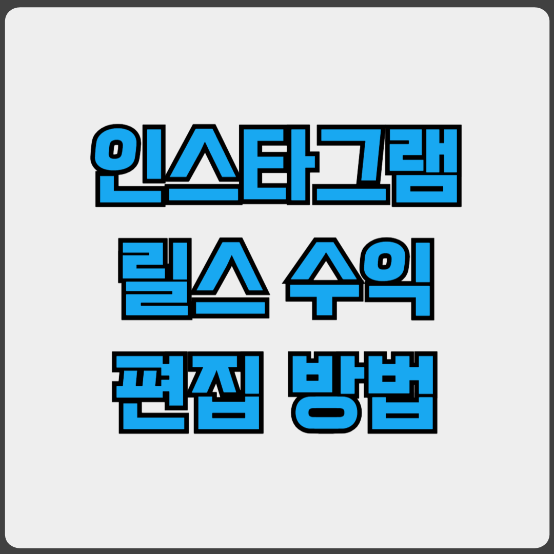 인스타그램 릴스 수익