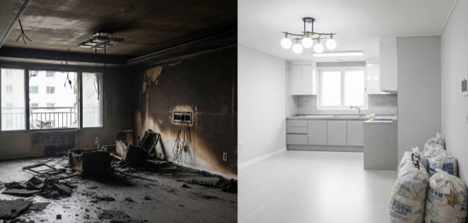 화재 청소 후 폐기물 처리