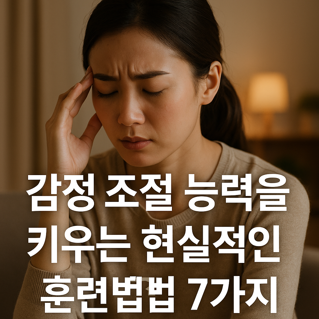 감정 조절 능력을 키우는 현실적인 훈련법 7가지
