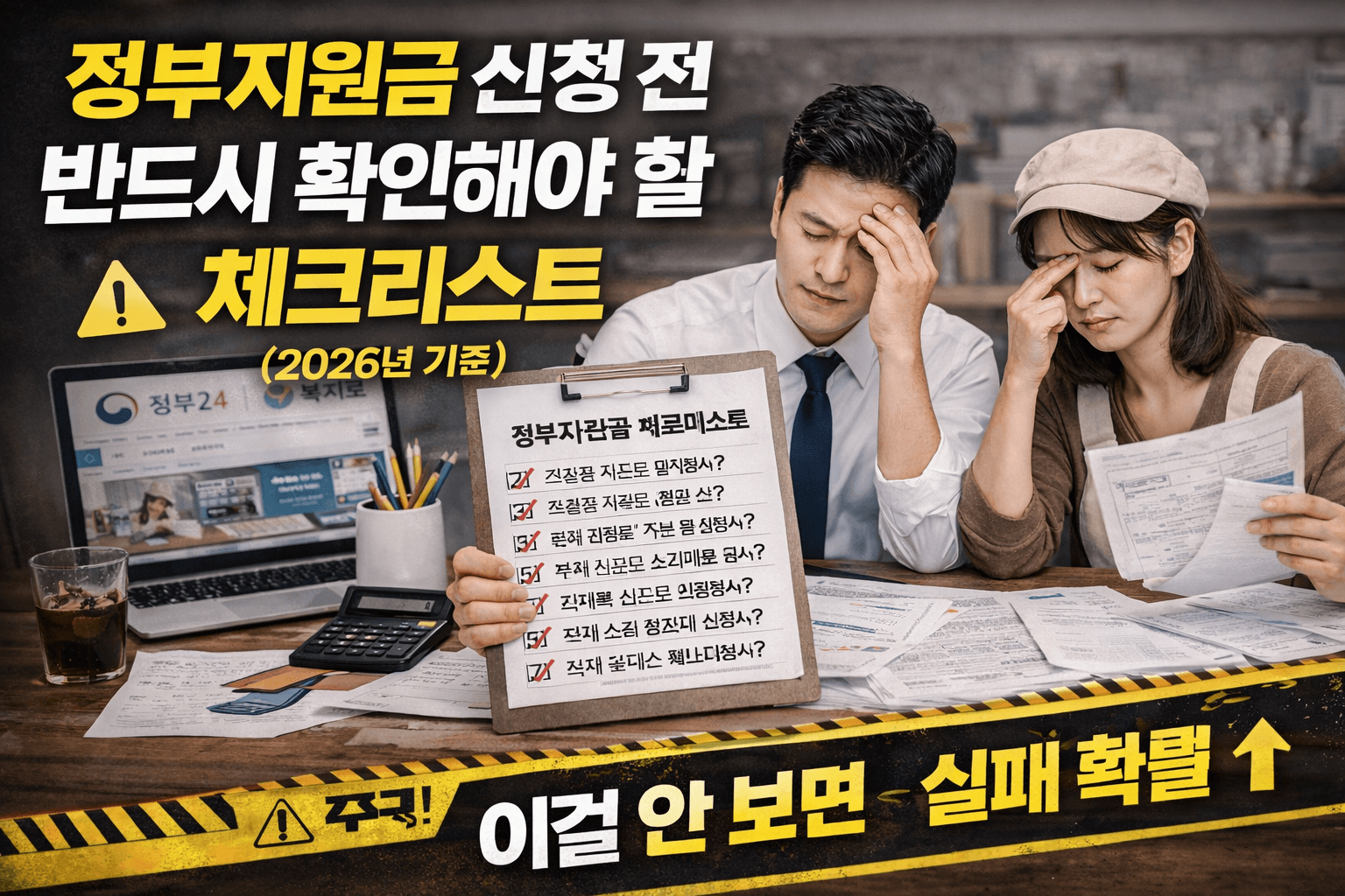 정부지원금 체크리스트