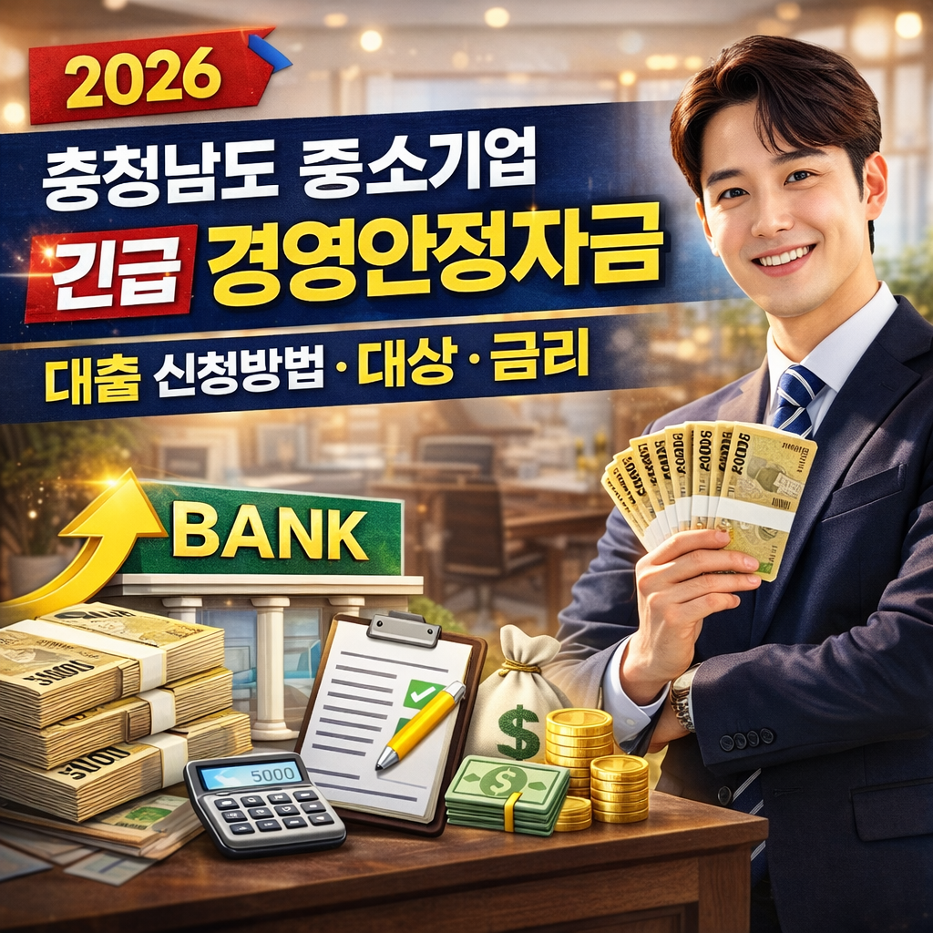 충남 중동지역 위기피해 기업 경영안정자금 신청하러 가기