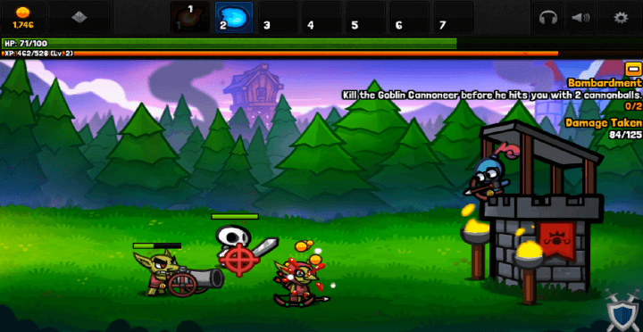 몬스터를-처치하고-금화를-획득하는-화면