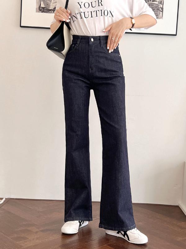 (기모추가)생지 논페이드 히든밴딩 롱 부츠컷 청바지