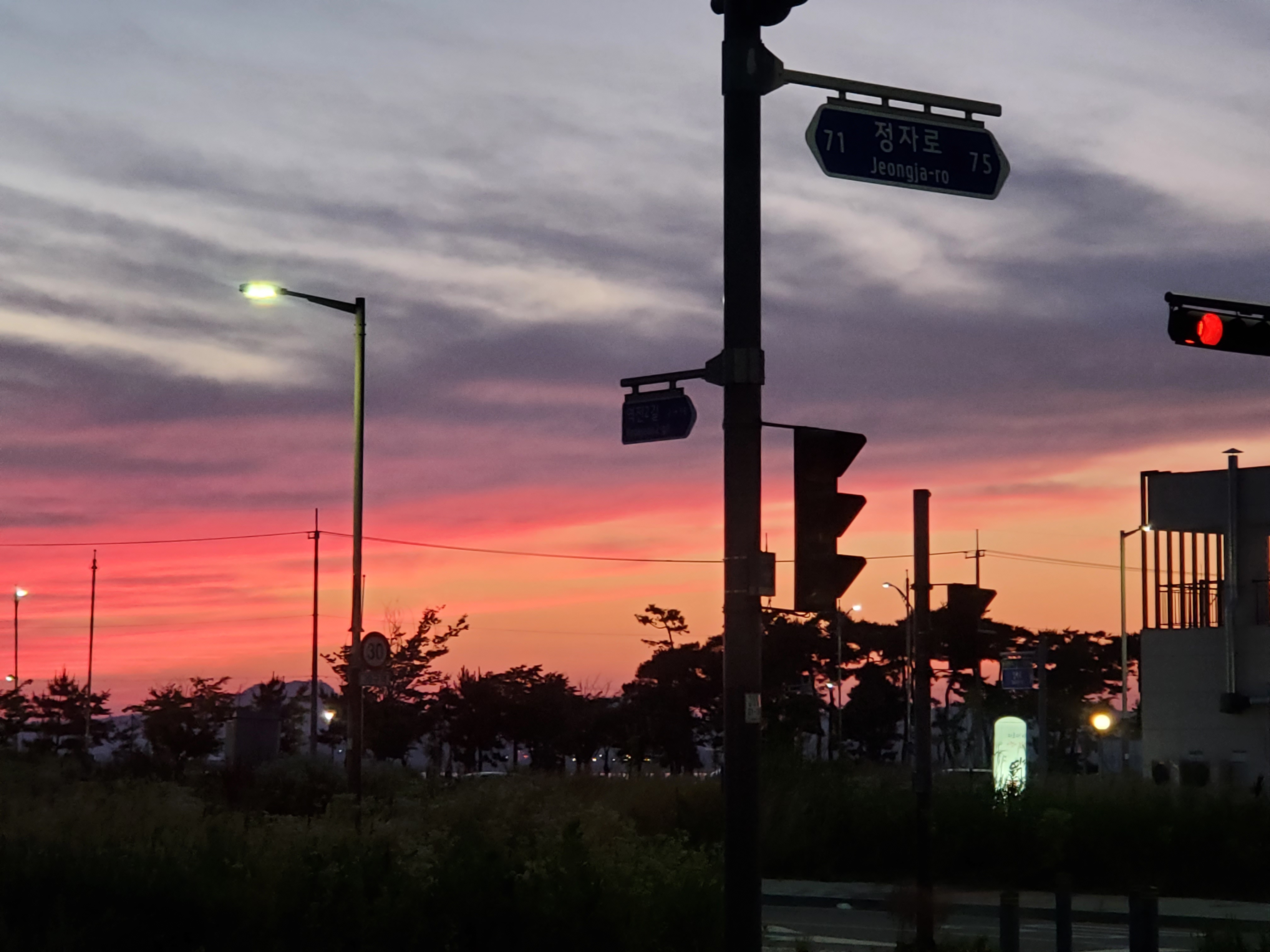 군산 저녁 사진